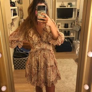 Saints + Secrets flowy pattern dress